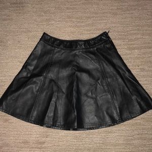 H&M Divided leather circle skirt size 4